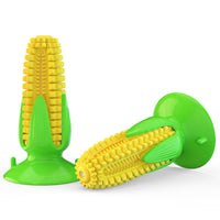 HKM-5894333 Floating Water Dog Toothbrush with Suction Cup and Sound Features - Durable TPR Corn Design