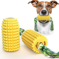 HKM-5894333 Floating Water Dog Toothbrush with Suction Cup and Sound Features - Durable TPR Corn Design