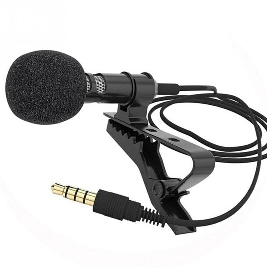 HKM-589459 Compact Universal 3.5MM Clip-On Condenser Microphone for Mobile Devices