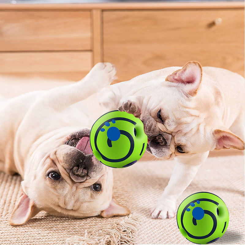 HKM-5894973 Durable Dog Toy Ball for Teeth Cleaning - Bite-Resistant, Stuffy Sound, Multiple Sizes Available