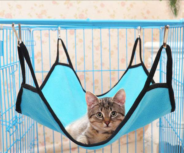 HKM-5895101 Double-Sided Polar Fleece Cat Hammock - Hanging Cat Litter Swing in Various Colors