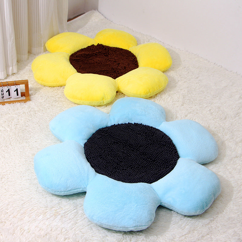 HKM-5895357 Cozy Round Plush Cat Nest for All Seasons, Winter Warm Design, 85x9cm Filler: PP Cotton/Sponge