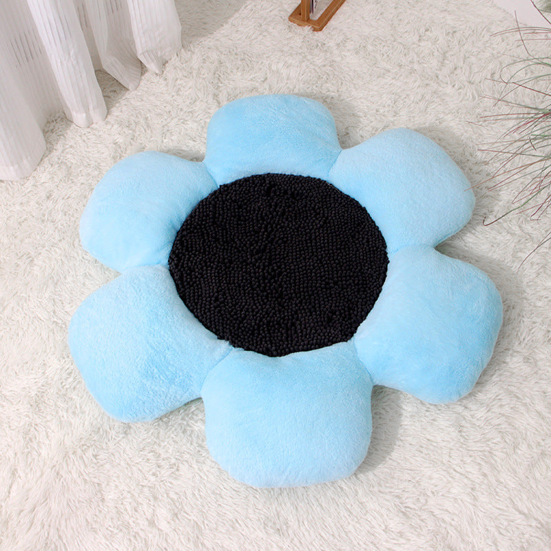 HKM-5895357 Cozy Round Plush Cat Nest for All Seasons, Winter Warm Design, 85x9cm Filler: PP Cotton/Sponge