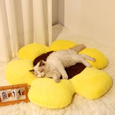 HKM-5895357 Cozy Round Plush Cat Nest for All Seasons, Winter Warm Design, 85x9cm Filler: PP Cotton/Sponge