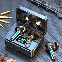 HKM-589779 TWS M37 Dual Mode Gaming Earbuds with HD Call, LED Display, Noise Reduction, and Waterproof Design