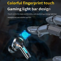 HKM-589779 TWS M37 Dual Mode Gaming Earbuds with HD Call, LED Display, Noise Reduction, and Waterproof Design