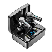 HKM-589779 TWS M37 Dual Mode Gaming Earbuds with HD Call, LED Display, Noise Reduction, and Waterproof Design