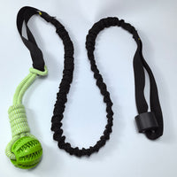 HKM-5898301 Durable Cotton Rope Tug Toy with Teether Ball for Dogs - Perfect for Indoor and Outdoor Play