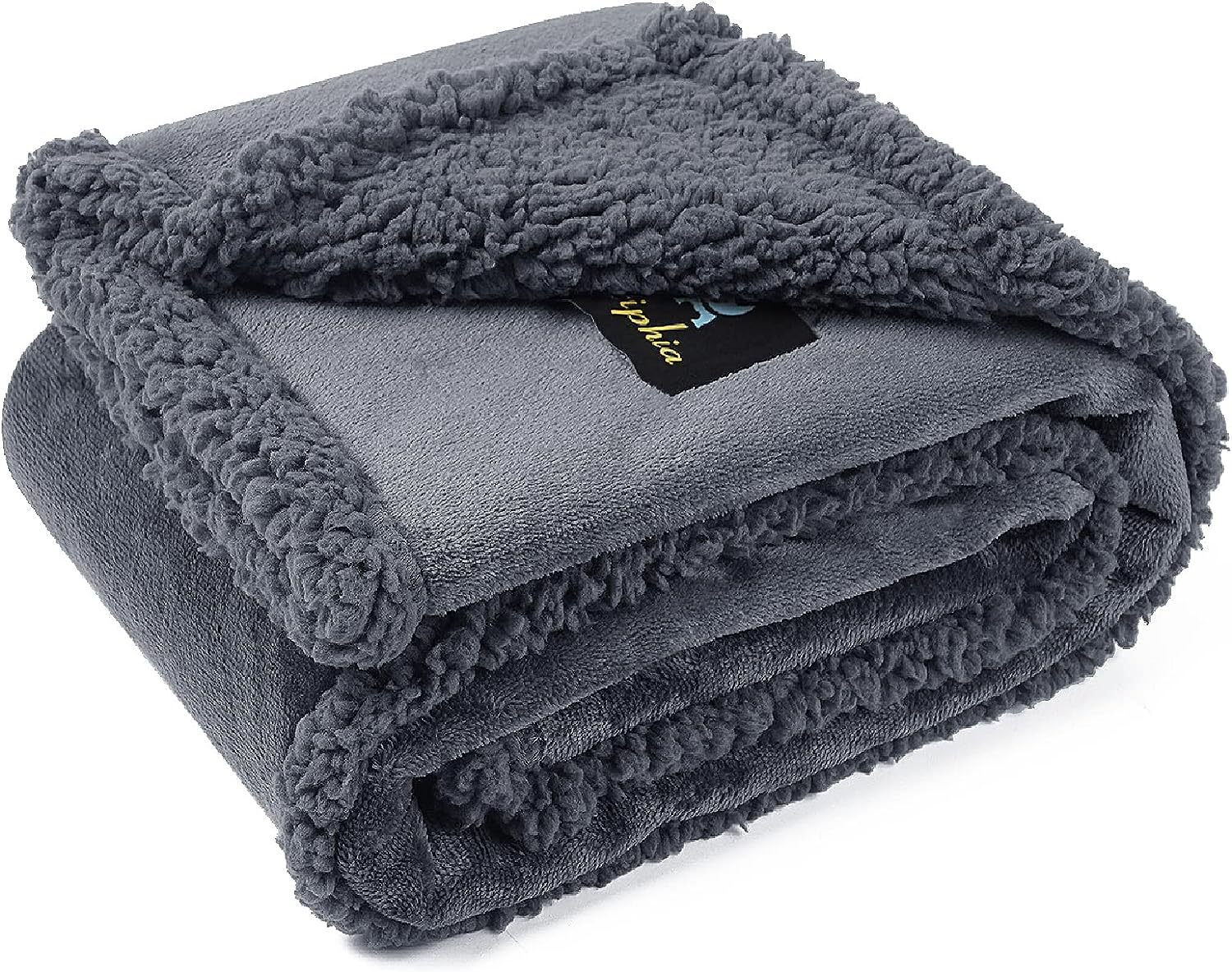 HKM-5900093 Navy Blue Pet Lamb Wool Blanket for Dogs - Multiple Sizes Available