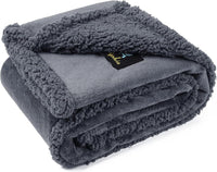HKM-5900093 Navy Blue Pet Lamb Wool Blanket for Dogs - Multiple Sizes Available