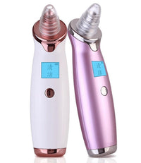 HKM-590035 Pore Vacuum Cleaner with Display - Blackhead Removal Device in Ivory White and Rose Gold