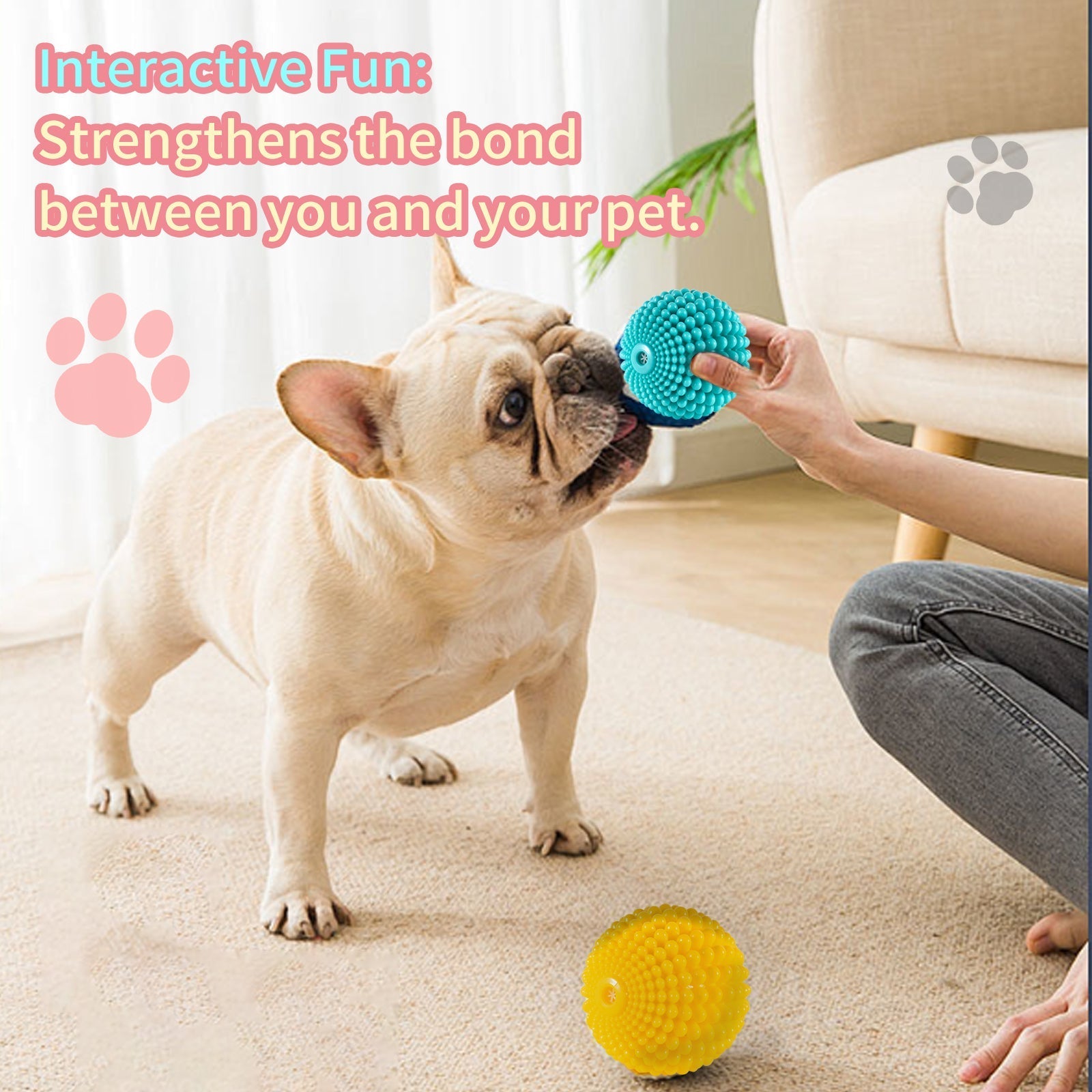 HKM-5900733 Durable Sugar Squeaky Dog Toy for Aggressive Chewers – Suitable for Large and Medium Dogs