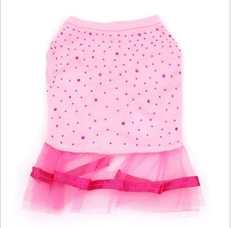 HKM-5900861 Lace Trim Dog Skirt for Stylish Pet Fashion