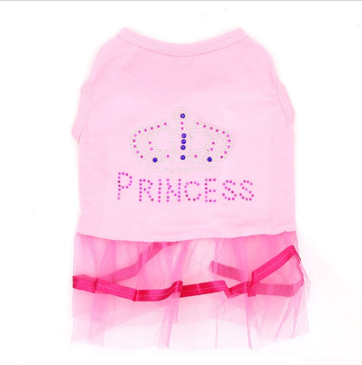 HKM-5900861 Lace Trim Dog Skirt for Stylish Pet Fashion
