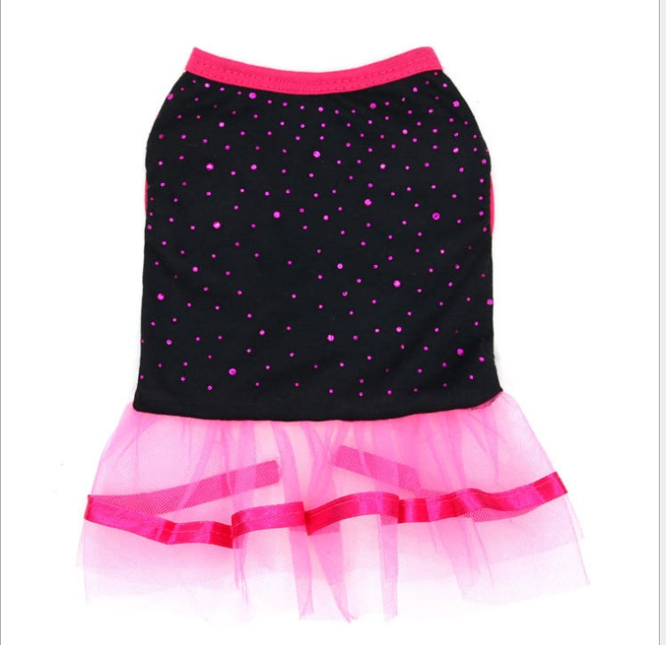 HKM-5900861 Lace Trim Dog Skirt for Stylish Pet Fashion
