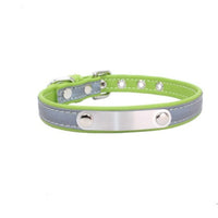 HKM-5901245 Comfortable Microfiber Anti-Lost Dog Collar with Stainless Steel Iron Lettering - Adjustable Sizes Available
