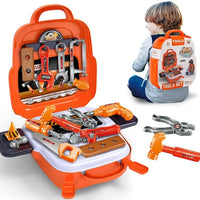 HKM-590291 Kids Tool Set - 22PCS Mini Tool Toy for Pretend Play, Ages 2-9, Plastic, Educational Fun