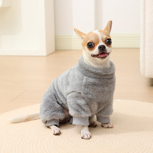 HKM-590355 Cozy Polyester Pet Jacket in Solid Colors – XS to XL Sizes Available