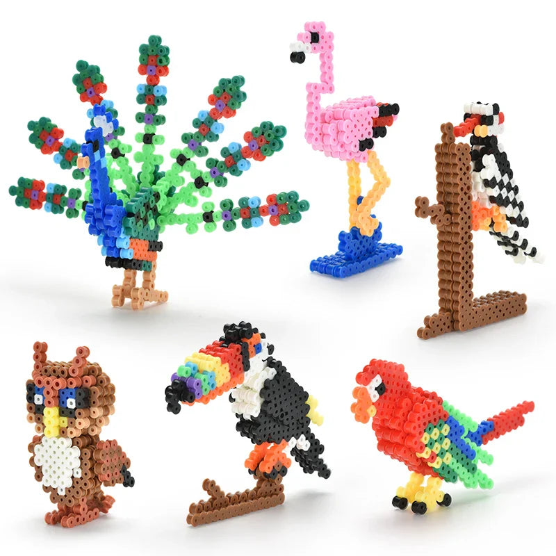 HKM-590355 DIY Rainbow Ironing Bead Craft Set - 3000 Pieces for Kids Ages 6 and Up