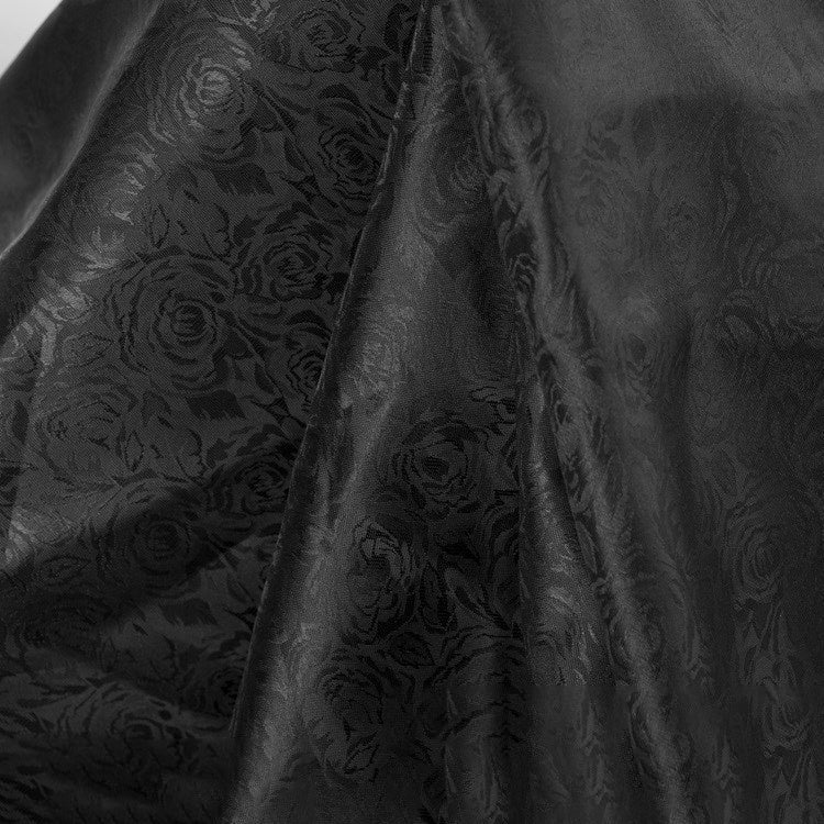 HKM-590611 Jacquard Floral Fabric for Home Textiles and Costumes - Hibiscus Series, 100% Polyester, 150cm Width
