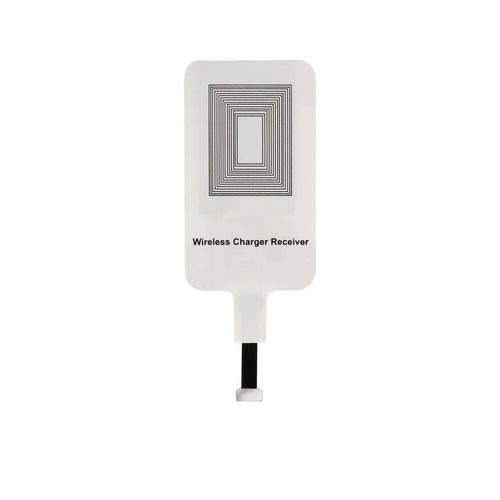 HKM-590611 Wireless Charging Receiver for Apple and Android Devices - Type-C Compatible, White