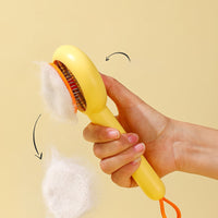 HKM-5906493 Small Yellow Duck Pet Comb for Cats and Dogs - Needle Brush for Effective Hair Removal