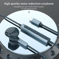 HKM-590675 Type C Wired Earphones for iPhone 15 – Magnetic USB-C In-Ear Headset