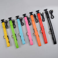 HKM-5907005 Adjustable Nylon LED Pet Collar with Glow in the Dark Features, Night Safety Leash for Dogs and Cats