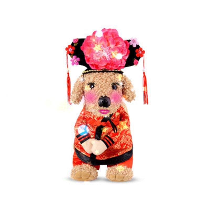 HKM-5907389 Pet Police Transforming Upright Costume for Humor and Fun