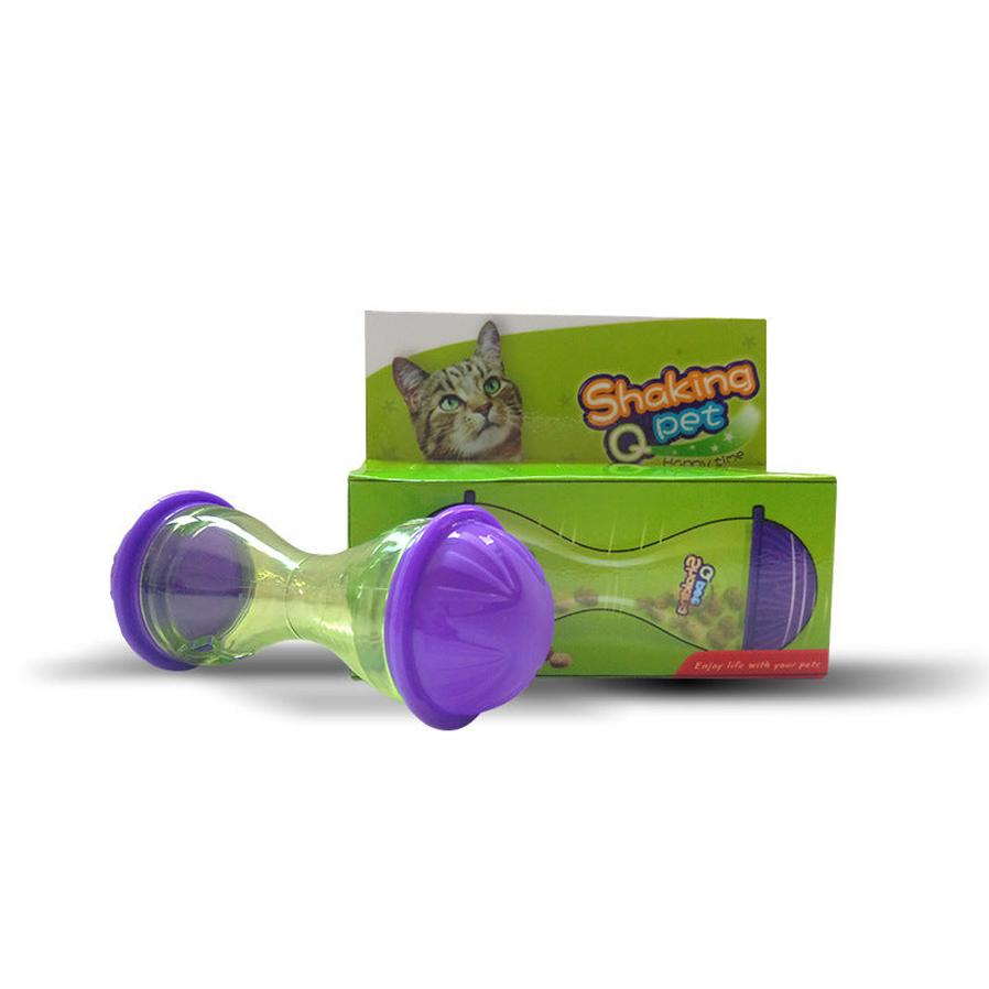 HKM-590931 Cat Food Leakage Device - Interactive Tumbler Toy for Engaging Playtime - 4.5cm High, 11cm Diameter, Lightweight Design