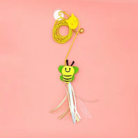 HKM-5909821 Hanging Plush Cat Teaser with Colorful Caterpillars and Insects for Interactive Play