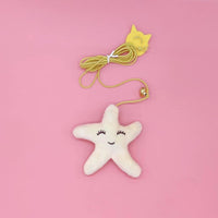 HKM-5909821 Hanging Plush Cat Teaser with Colorful Caterpillars and Insects for Interactive Play
