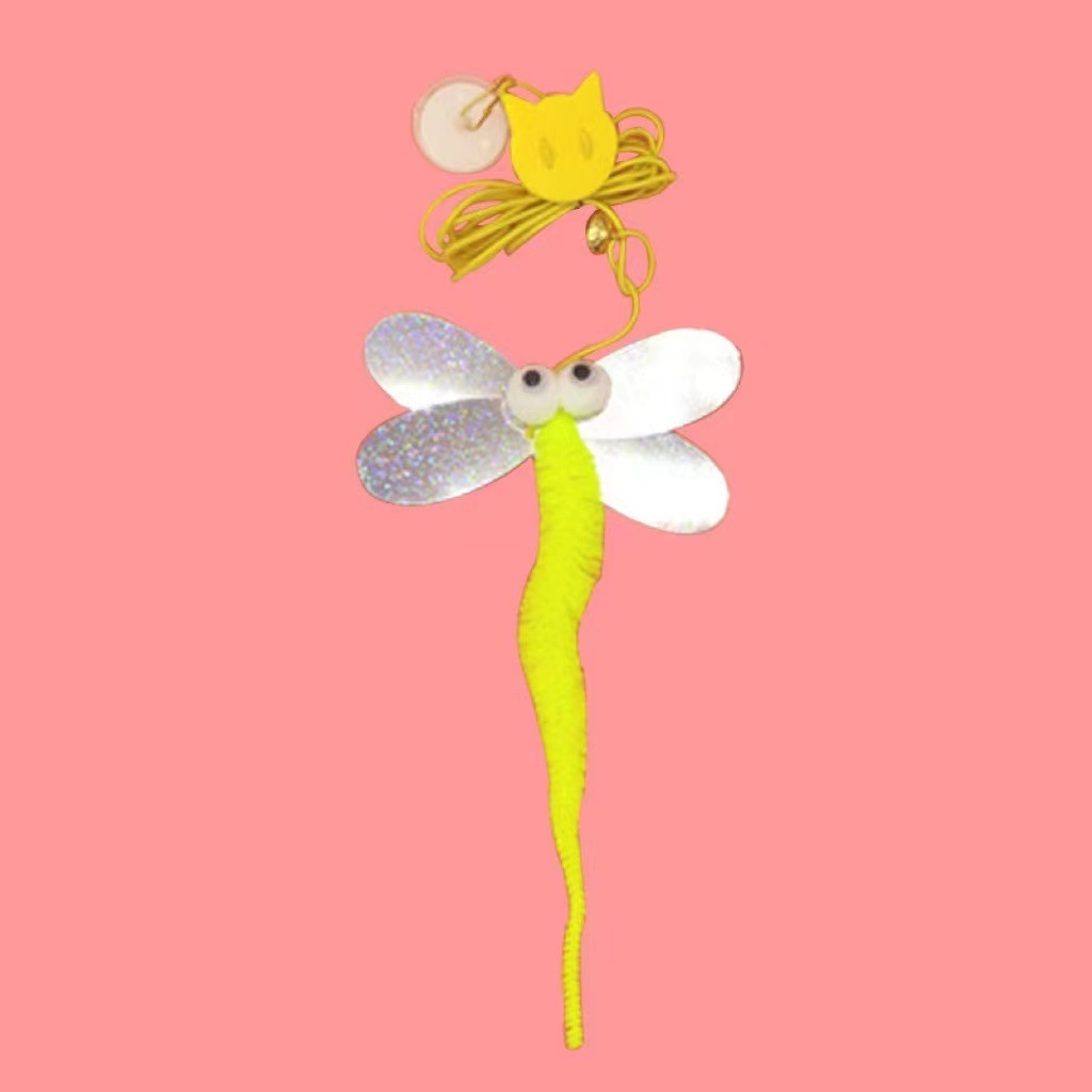 HKM-5909821 Hanging Plush Cat Teaser with Colorful Caterpillars and Insects for Interactive Play