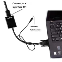 HKM-590995 VGA Black Display Connection Cable for 1080p Monitor - 1 Meter Length