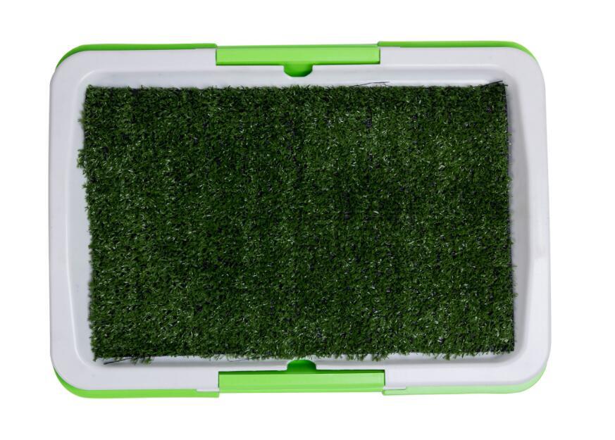 HKM-5910461 Artificial Grass Dog Potty with Tray for Indoor/Outdoor Use