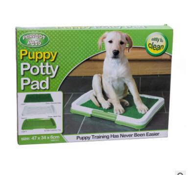 HKM-5910461 Artificial Grass Dog Potty with Tray for Indoor/Outdoor Use