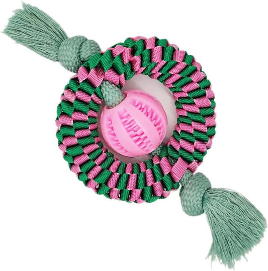 HKM-591123 Durable Interactive Dog Chew Toy for Aggressive Chewers - Made with Natural Rubber for Safe Chewing, Exercise and Teeth Cleaning