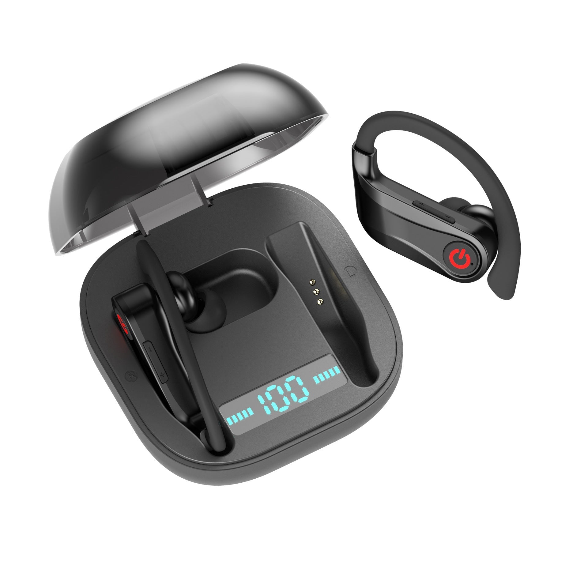 HKM-591123 TWS Bluetooth Headset with 10 Hours Playtime and Charging Case, HBQ-Q62 Model