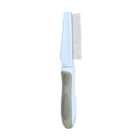 HKM-5912253 Pet Detangler Comb for Cats and Dogs - Shedding and Dematting Grooming Tool with Round Smooth Teeth