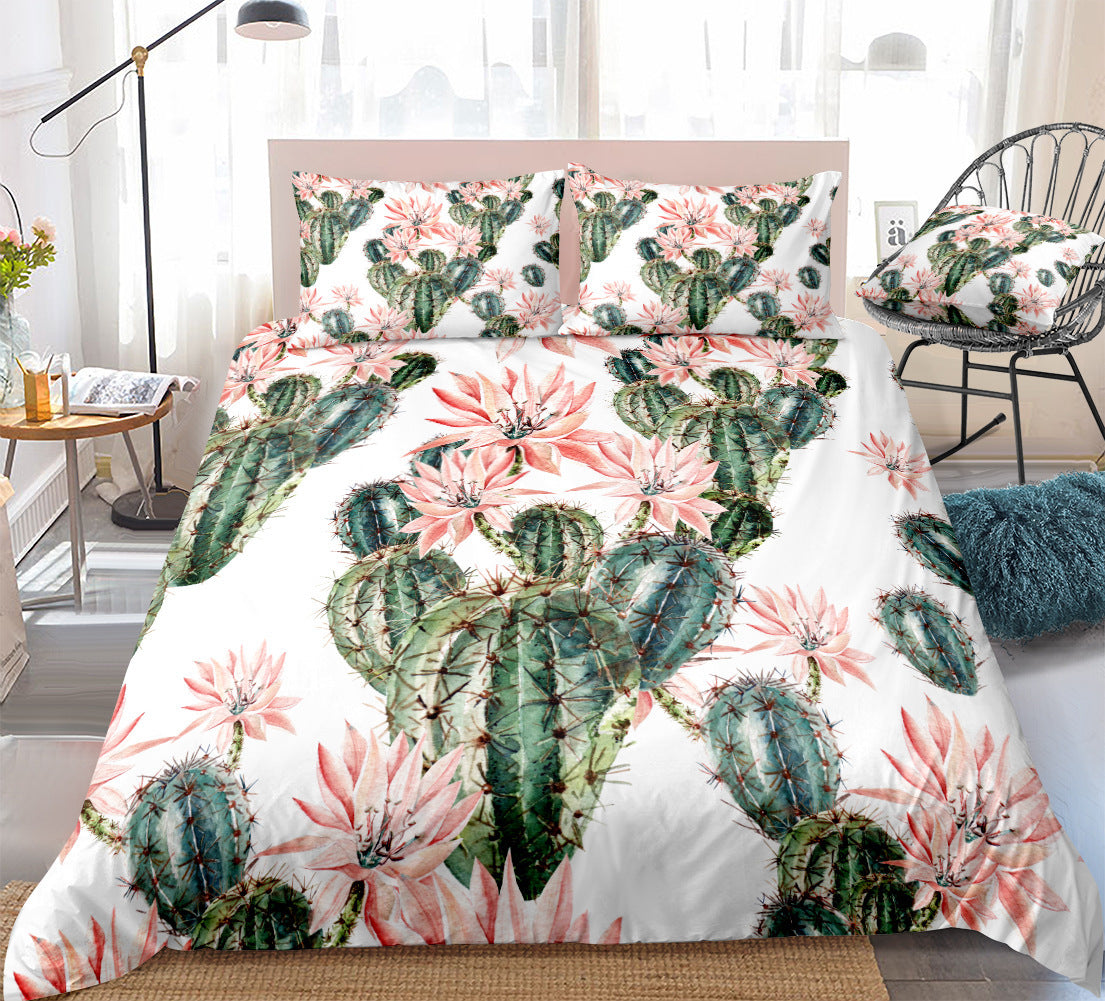 HKM-591251 Soft Microfiber Brushed Cloth Bedding Set with High Color Fastness