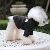 HKM-5912765 Thickened Acrylic Turtleneck Sweater for Pets - Fashionable Solid Color Design for Autumn and Winter
