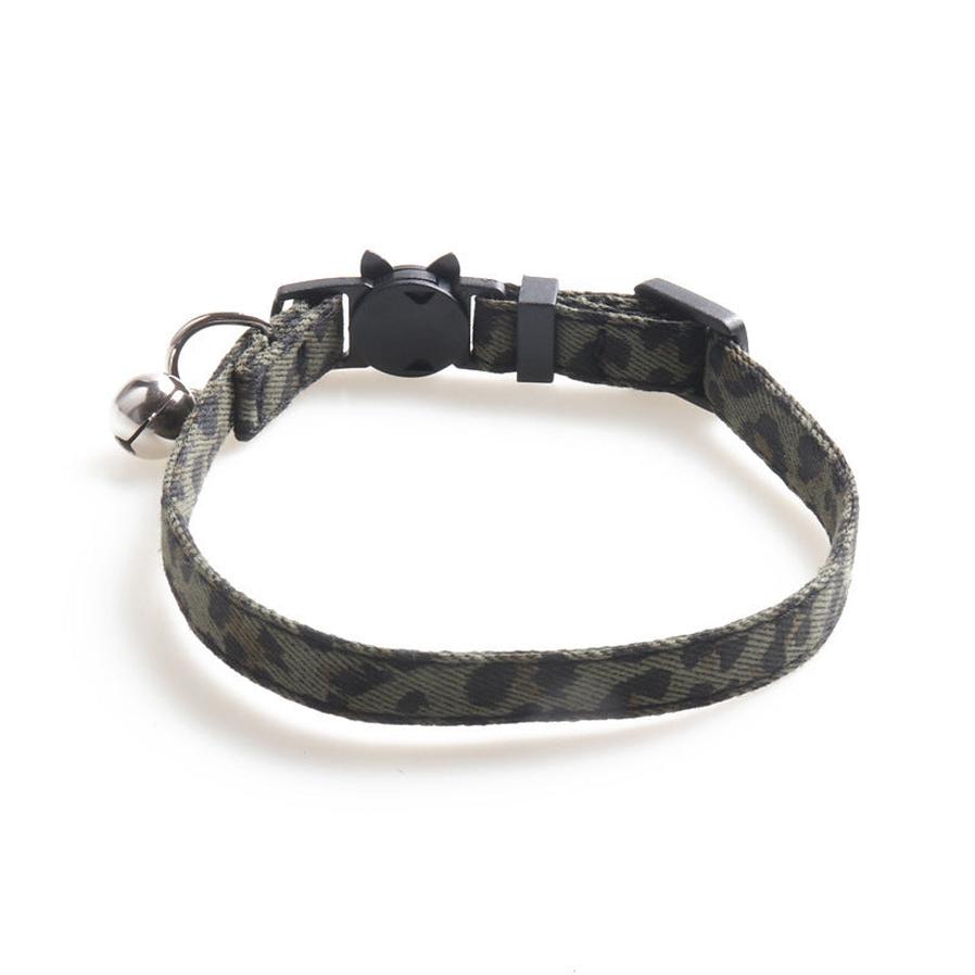 HKM-591315 Soft Cloth Cat Collar with Adjustable Size and Bell