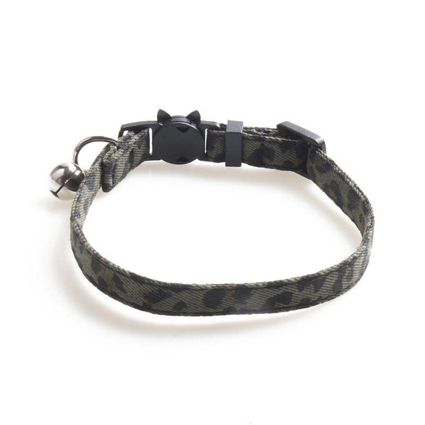 HKM-591315 Soft Cloth Cat Collar with Adjustable Size and Bell
