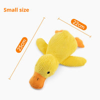 HKM-5914429 Plush Calming Duck Toy for Dogs - Squeaky Chew Pillow for Puppies and Teeth Cleaning