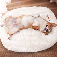 HKM-5914813 Court Nest Pet Sleeping Mat with Matching Pillow - Beige, Multiple Sizes