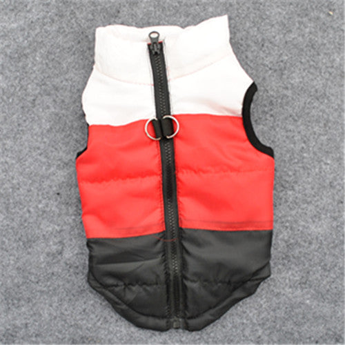 HKM-5915325 Thickened Cotton-Padded Winter Jacket for Dogs with Traction Buckle - Casual Vest in Multiple Sizes
