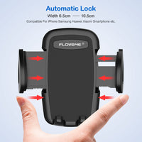 HKM-591635 Car Center Console Phone Holder for 3.8-6.5 Inch Mobile Devices, Windshield & Instrument Panel Two-In-One Design