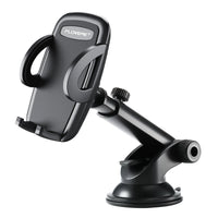 HKM-591635 Car Center Console Phone Holder for 3.8-6.5 Inch Mobile Devices, Windshield & Instrument Panel Two-In-One Design