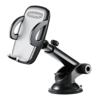 HKM-591635 Car Center Console Phone Holder for 3.8-6.5 Inch Mobile Devices, Windshield & Instrument Panel Two-In-One Design