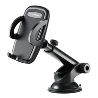 HKM-591635 Car Center Console Phone Holder for 3.8-6.5 Inch Mobile Devices, Windshield & Instrument Panel Two-In-One Design